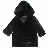 Картинка Анорак плюшевый длинный с капюшоном карман кенгуру от магазина LonnaMag