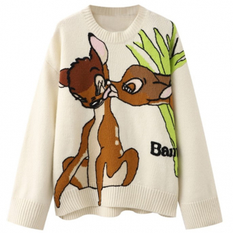 Жилет oversize мульт Bambi олененок