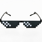 картинка Очки пиксельный дизайн с квадратныи бликами thug life от магазина LonnaMag