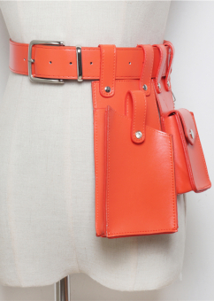 Ремень + 2 прямоугольные грубые сумки и 2 шлевки