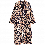 Картинка Пальто кокон крупный леопардовый принт от магазина LonnaMag