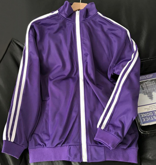 Ветровка на молнии атлас 3 полосы на рукавах