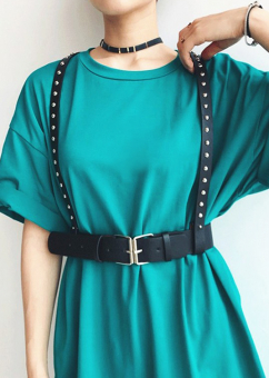 Портупея лямки с клепками перекрестие на спине