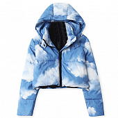 Картинка Куртка дутая коротка принт небо облака от магазина LonnaMag