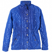 Картинка Куртка воротник стойка резинка на талии стеганая ромбами от магазина LonnaMag