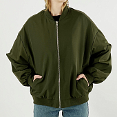 Картинка Бомбер базовый плащевка oversize от магазина LonnaMag
