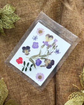 Наклейки для макияжа Сухие цветы