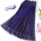 Картинка Юбка миди сетка гафре перламутровый люрекс от магазина LonnaMag