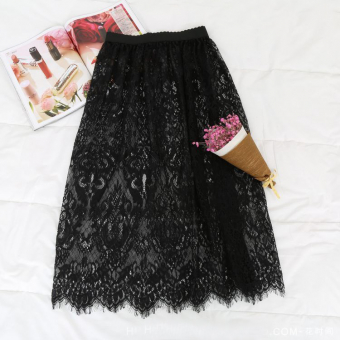 Юбка прозрачная кружевная