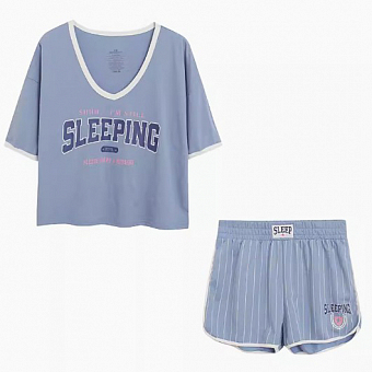 Комплект для дома футболка + шорты Sleeping
