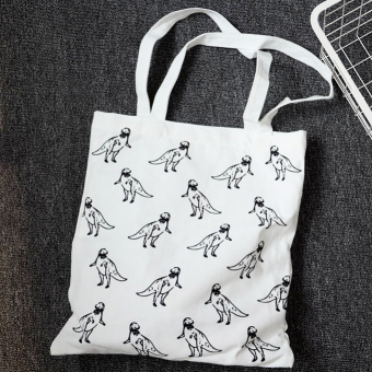 Сумка шоппер принт динозавры