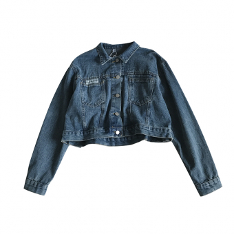 Комплект короткая джинсовая куртка + юбка мини