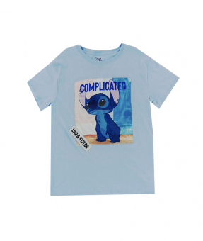 Футболка принт Стич и надписи