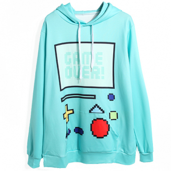 Худи принт фигуры GAME OVER