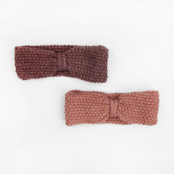 Повязка вязаная на голову сборка в кольцо