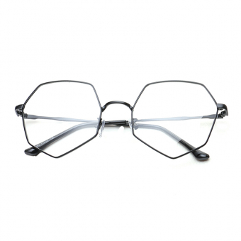 Очки прозрачные тонкая оправа низ углом