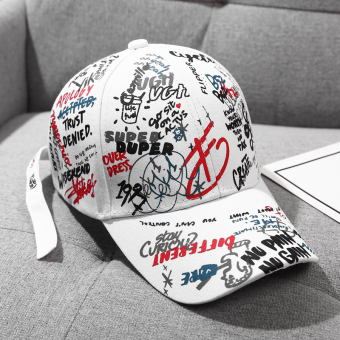 Кепка принт надписи графитти Super Duper