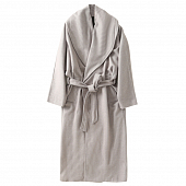 Картинка Пальто халат на запах широкий отложной воротник пояс от магазина LonnaMag