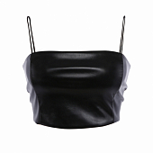 Картинка Топ укороченный из исусственной кожи от магазина LonnaMag