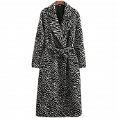 Картинка Пальто длинное + пояс принт зебра от магазина LonnaMag