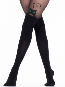 Колготки Enjoy Cat (Gulia) имитация гольфин узор 