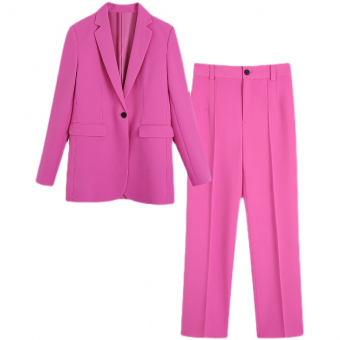 Костюм пиджак подклад в цвет черные пуговицы + брюки прямые вытачки на поясе