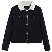 Картинка Куртка вельветовая на белом плюше от магазина LonnaMag