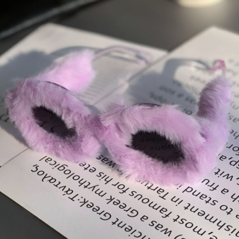 Очки мех круглая форма