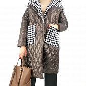 Картинка Пальто стеганное детали гусинной лапкой от магазина LonnaMag