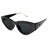 картинка Очки овал кошачий глаз в мелких стразах  от магазина LonnaMag