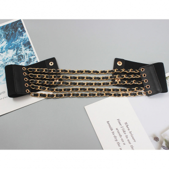 Ремень резинка на кнопках по середине 5 цепочек