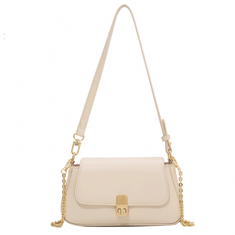 Сумка маленькая трапеция клапан на застежке ремень + цепь фурнитура под золото