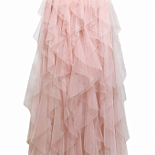 Картинка Юбка миди сетка волнами и складками во всю длину от магазина LonnaMag