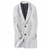 Картинка Пальто короткое как жакет светло-серая елочка от магазина LonnaMag