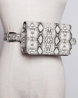 Поясная сумка анималистичный принт (змея, лео, крокодил)