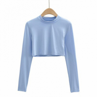 Комплект по фигуре однотоп топ длинный рукав + юбка миди