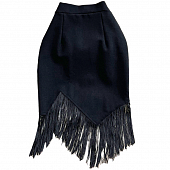 Картинка Юбка по фигуре снизу зигзаг асимметрия + бахрома от магазина LonnaMag