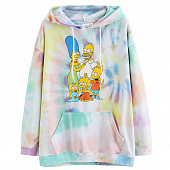 Картинка Худи принт тай дай Симпсоны The Simpsons от магазина LonnaMag