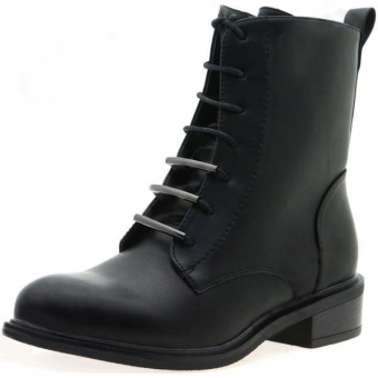 Ботинки эко-кожа шнуровка с трубочками SALAMANI