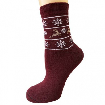 Носки Everneat новогодние олени (теплые прочные носки)