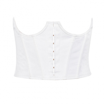 Корсет из хлопка под грудь на крючках