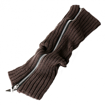 Гетры широкий рубчик сбоку молния треугольник