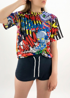 Шорты спорт однотонные вафельная изнанка