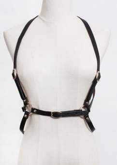 Портупея три лямки в одну золотая фурнитура