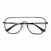 картинка Очки прозрачные авиаторы металл оправа по кругу от магазина LonnaMag