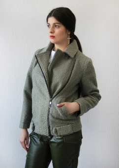 Куртка косуха плюшевая oversize