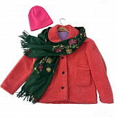 Картинка Куртка плюшевая дубленка цветная черные пуговицы от магазина LonnaMag