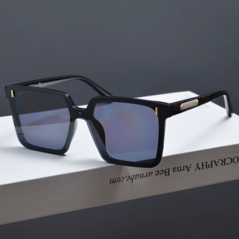 Очки линза квадрат поверх оправы в углах металл элементы