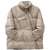 Картинка Куртка oversize ворот стойка 2 молнии по диагонали и карман + карман кенгуру от магазина LonnaMag