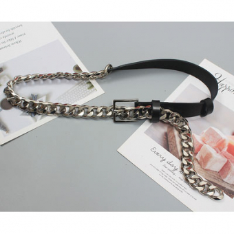 Ремень наполовину цепь с квадратной пряжкой